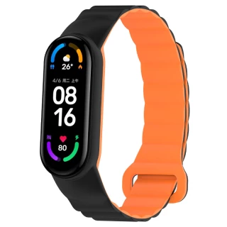 Ремінець Dual-color Magnetic для Xiaomi Mi Band 7/6/5/4/3 фото 1 з 4