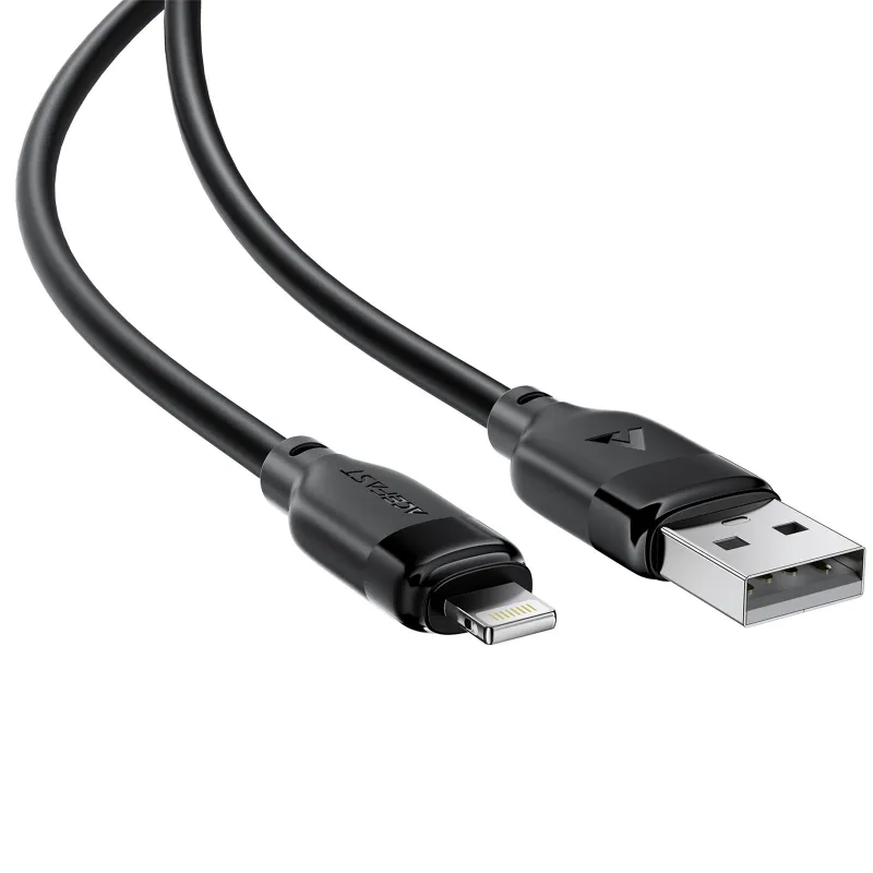 Дата кабель Acefast C16-06 USB to Lightning 2.4A (2m) – Black. Фото 3 з 5