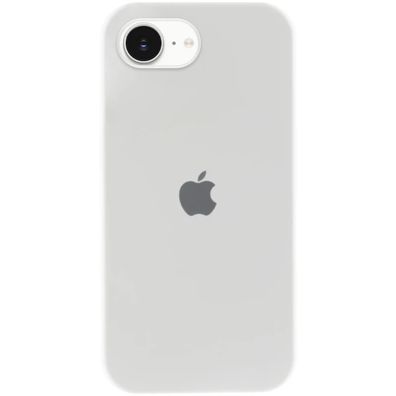 Чохол Silicone Case з закритим низом на Apple iPhone 17e (6.1") – Білий / White. Фото 1 з 4