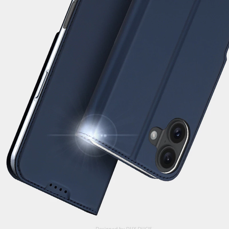 Чехол-книжка Dux Ducis для Apple iPhone 16 – Синий. Фото 5 из 8