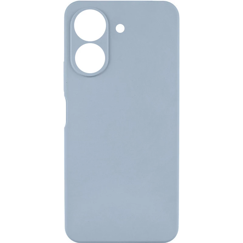 Цветной силиконовый чехол GETMAN для Xiaomi Poco C65 – Голубой / Lilac Blue. Фото 3 из 3