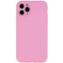 Чохол Silk Full Camera Protective (AA) NO LOGO для Apple iPhone 12 Pro (6.1") – Рожевий / Light pink. Фото 1 з 2