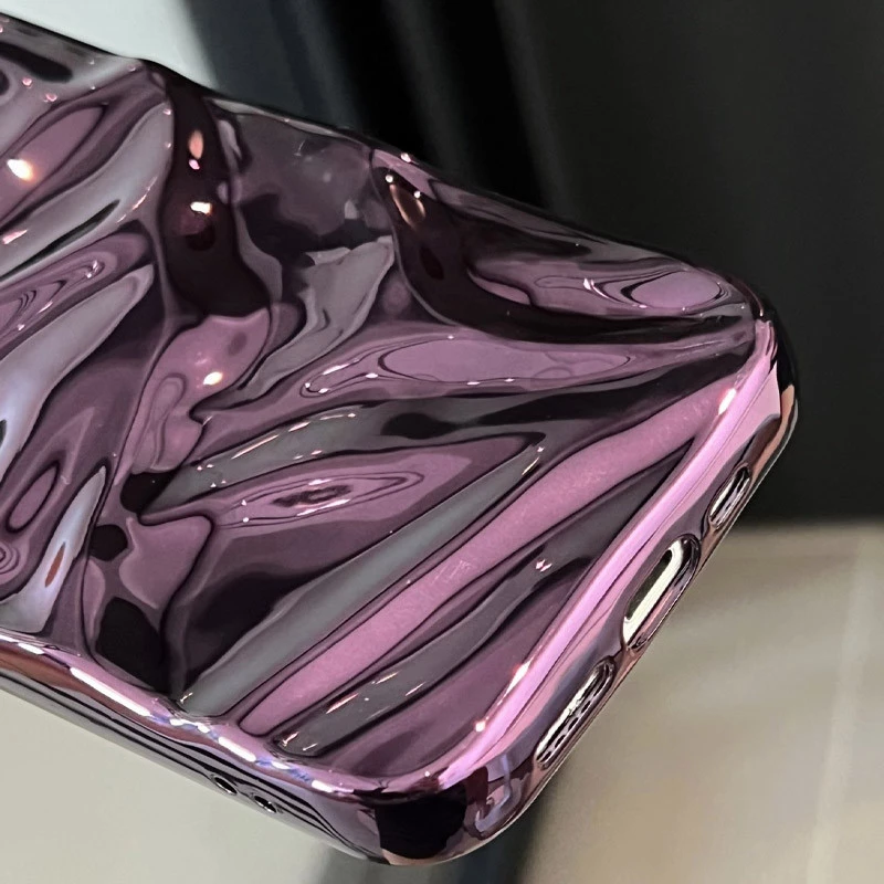 Гламурний силіконовий чохол на Apple iPhone 15 (6.1") – Purple. Фото 5 з 7