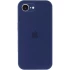 Чохол Silicone Case з закритим низом на Apple iPhone 16e (6.1") – Синій / Deep navy. Фото 1 з 6