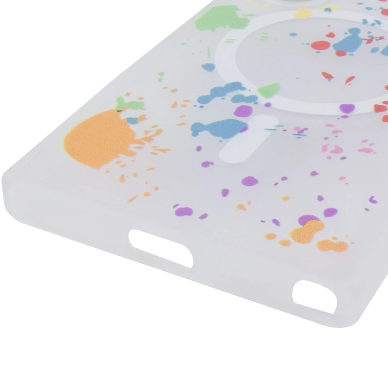 Чохол абстракція малювання з MagSafe на Samsung Galaxy S24 Ultra – White. Фото 6 з 6