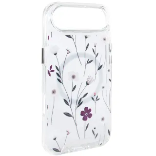 TPU+PC чехол Clear Garden with MagSafe для Apple iPhone 17 Air (6.5") — Cherry Petal
