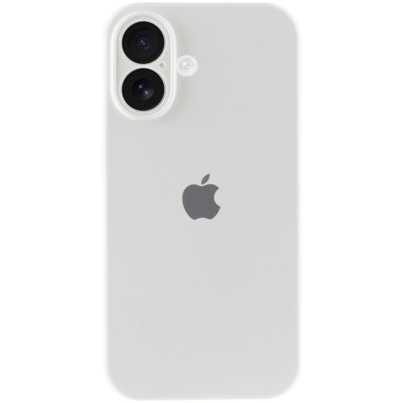Чохол Silicone Case з захистом камери на Apple iPhone 16 Plus – Білий / White. Фото 3 з 7