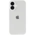 Чохол Silicone Case з захистом камери на Apple iPhone 16 Plus – Білий / White. Фото 3 з 7