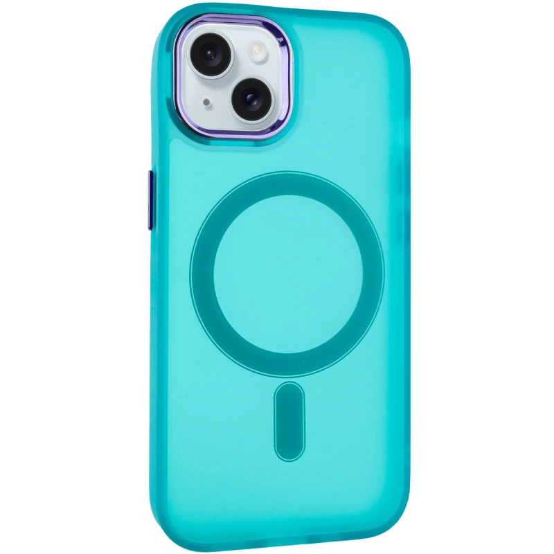 Цветной TPU+PC с MagSafe на Apple iPhone 13 (6.1") – Green. Фото 3 из 11