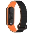 Ремінець Dual-color Magnetic для Xiaomi Mi Band 7/6/5/4/3 – Black / Orange. Фото 2 з 4