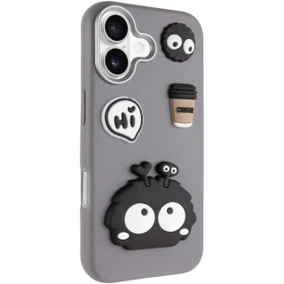 Чохол Labubu Toys для Apple iPhone 17 Air (6.5") — Monster / Grey