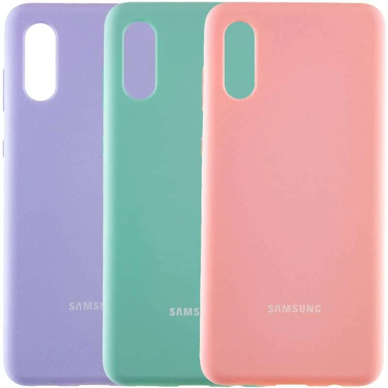 

Чохол Silicone Case з закритим низом на Samsung Galaxy A02