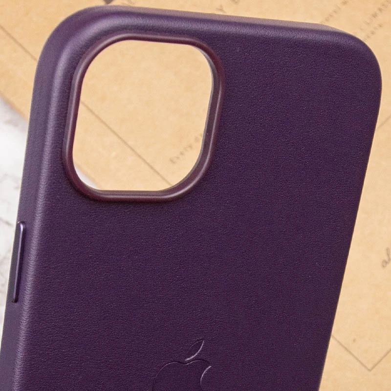 Шкіряний чохол Silicone Case Premium з MagSafe на Apple iPhone 14 (6.1") – Deep Violet. Фото 7 з 7