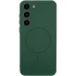 Чохол Silicone Cover Lakshmi Full Camera (AA) with Magnetic Fit для Samsung Galaxy S23 – Зелений / Dark green. Фото 2 з 8