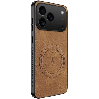 TPU+PC чохол Nappa Texture Magnetic Case для Apple iPhone 17 Pro Max (6.9") фото 1 з 1