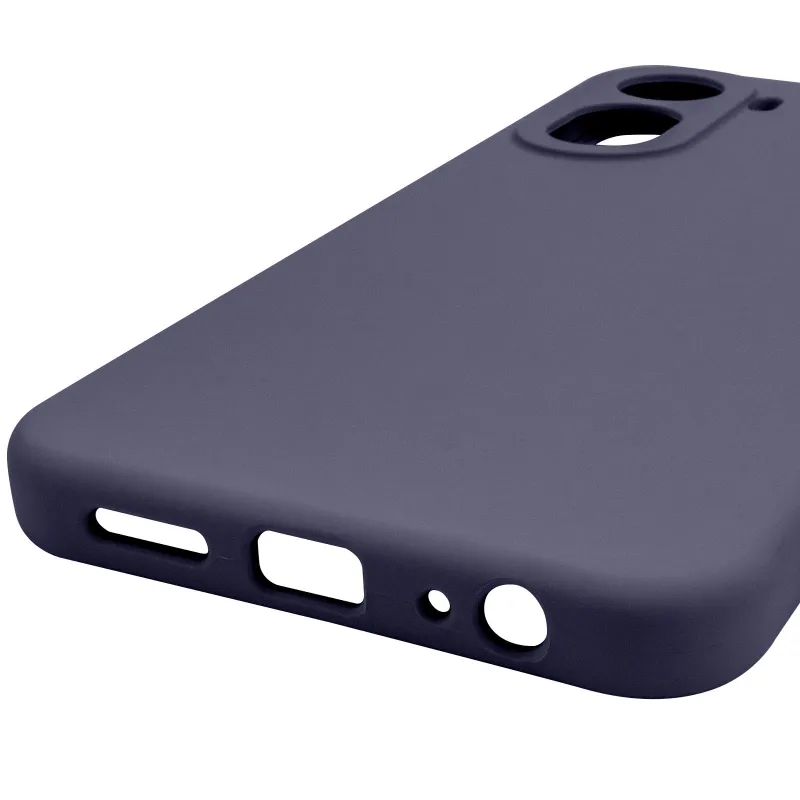 Чехол Silicone Case Lakshmi Premium з закритою камерою на Xiaomi Redmi A7 Pro 4G – Темно-синий / Midnight blue. Фото 6 из 6