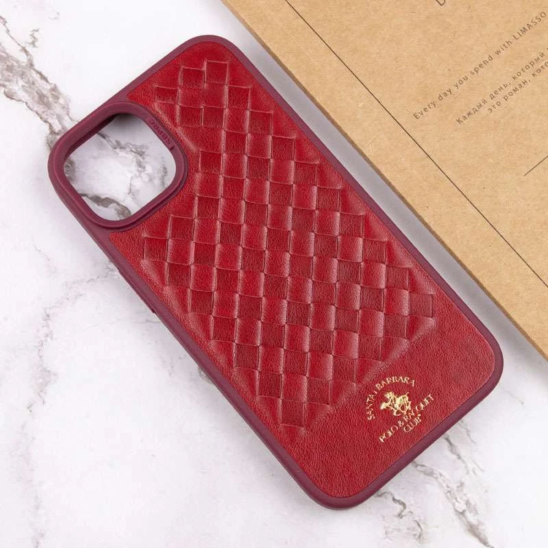 Кожаный чехол Polo Santa Barbara для Apple iPhone 14 (6.1") – Red. Фото 8 из 10