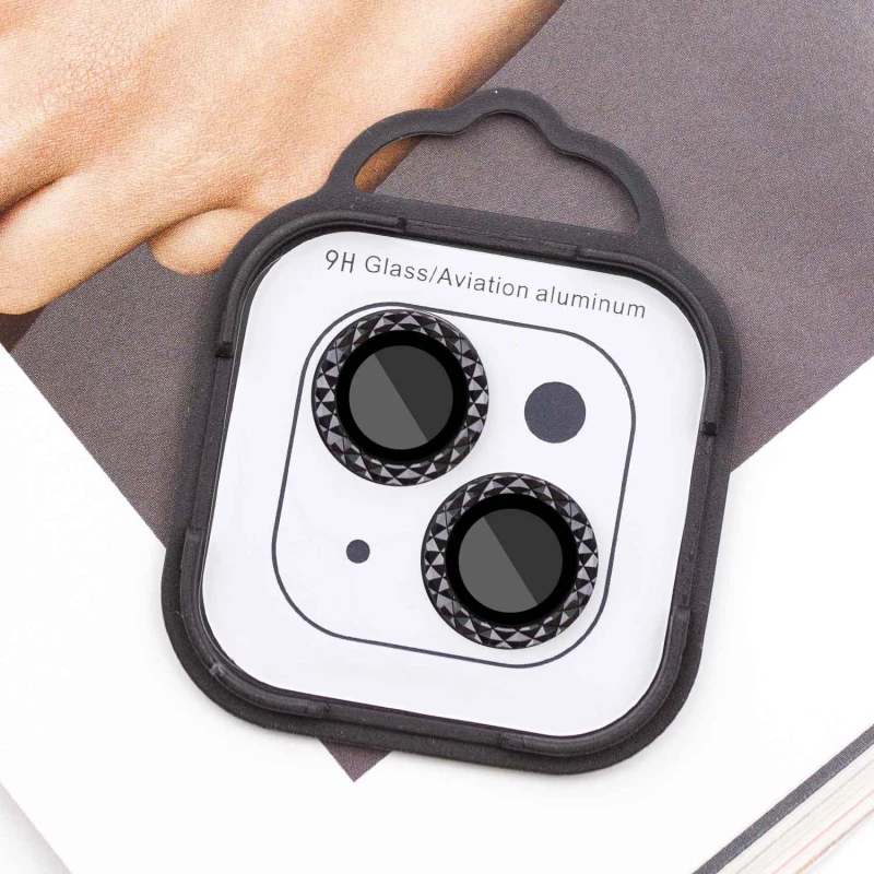 Защитное стекло Metal Shine на камеру для Apple iPhone 15 (6.1") – Черный / Midnight. Фото 4 из 4