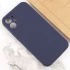 Чохол з захистом камери Silicone Case для Apple iPhone 12 (6.1") – Темно-синій / Midnight blue. Фото 3 з 4