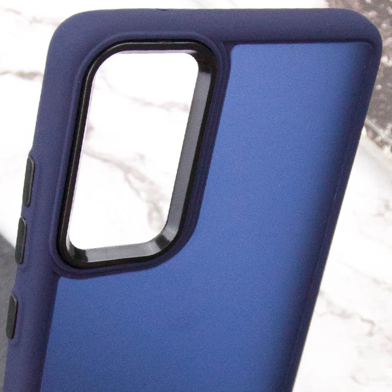 Чохол TPU+PC Lyon Frosted на Samsung Galaxy S23 FE – Синій / Navy Blue. Фото 5 з 6