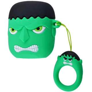 Силіконовий футляр Marvel & DC series для навушників AirPods 1/2 + кільце фото 1 з 6