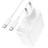 МЗП Borofone BN11 Imperial PD100W+QC3.0 (1USB-A/2C) + кабель Type-C to Type-C – White. Фото 5 з 6