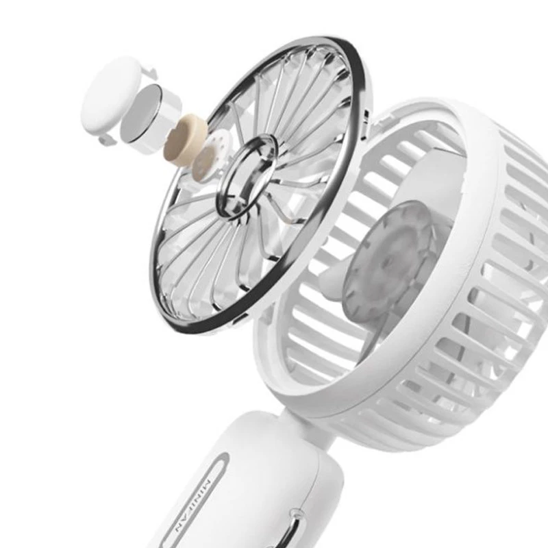 Вентилятор XO-MF74 Flip Small 2000mAh – White. Фото 2 з 6