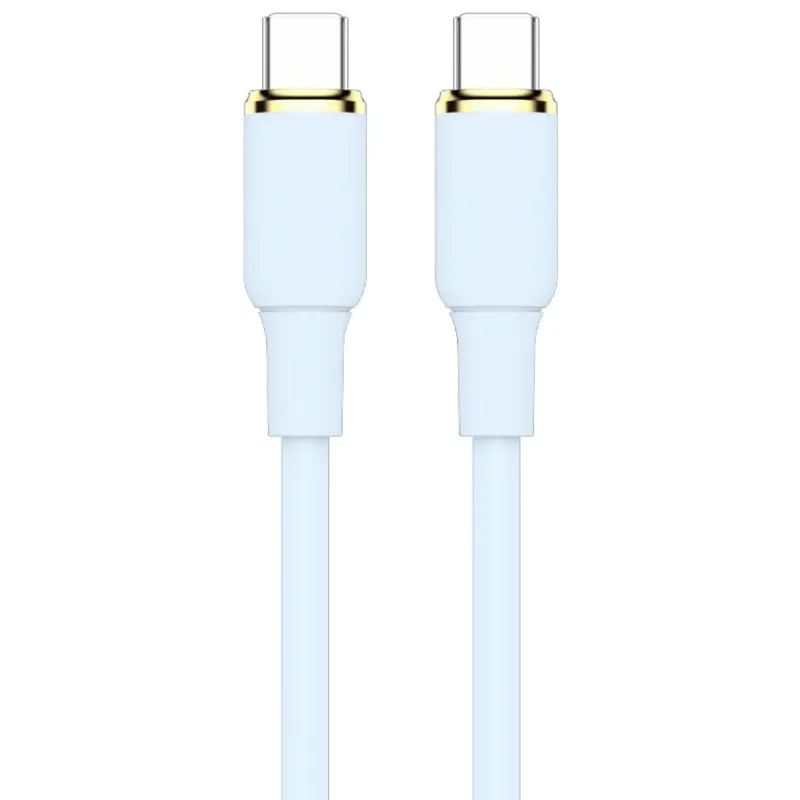 Дата кабель Amaya CC89 Type-C to Type-C 60W (1m) – Blue. Фото 1 з 2