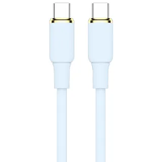 Дата кабель Amaya CC89 Type-C to Type-C 60W (1m) — Blue