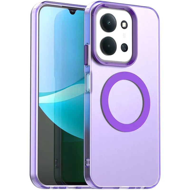 TPU+PC чохол Hybrid Magnetic Safe Case для Xiaomi Poco C85 (Global) – Purple. Фото 2 з 4