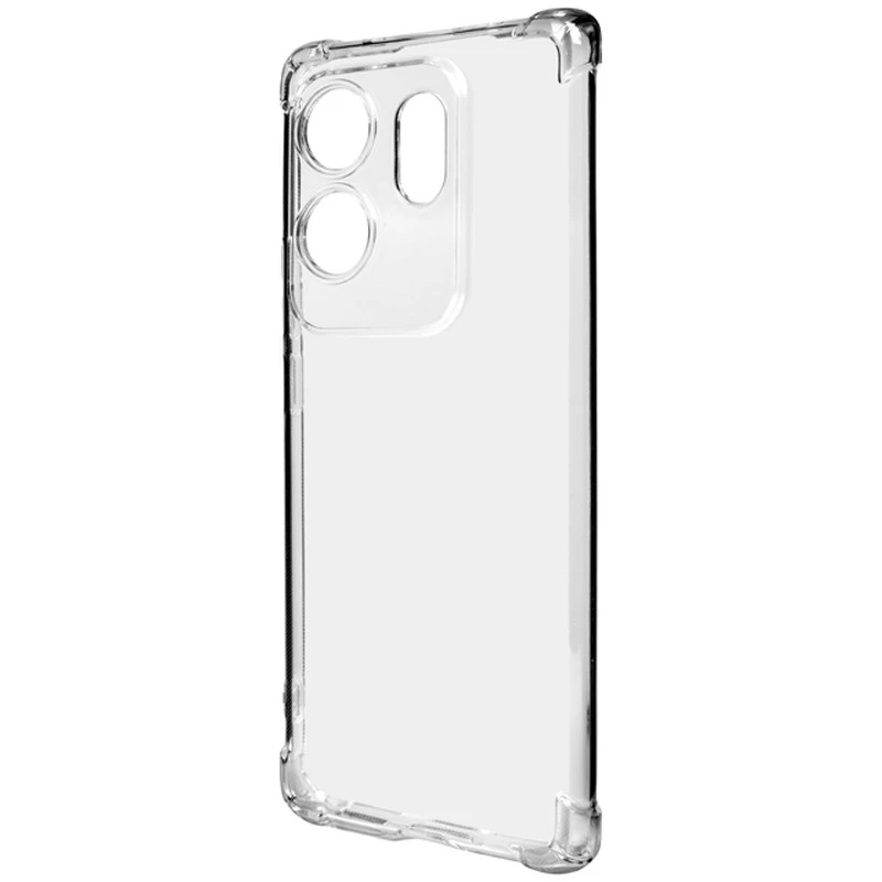 Ультратонкий силіконовий чохол GETMAN з критими бортами та камерою для Infinix Zero 30 4G – Безбарвний (прозорий). Фото 3 з 4