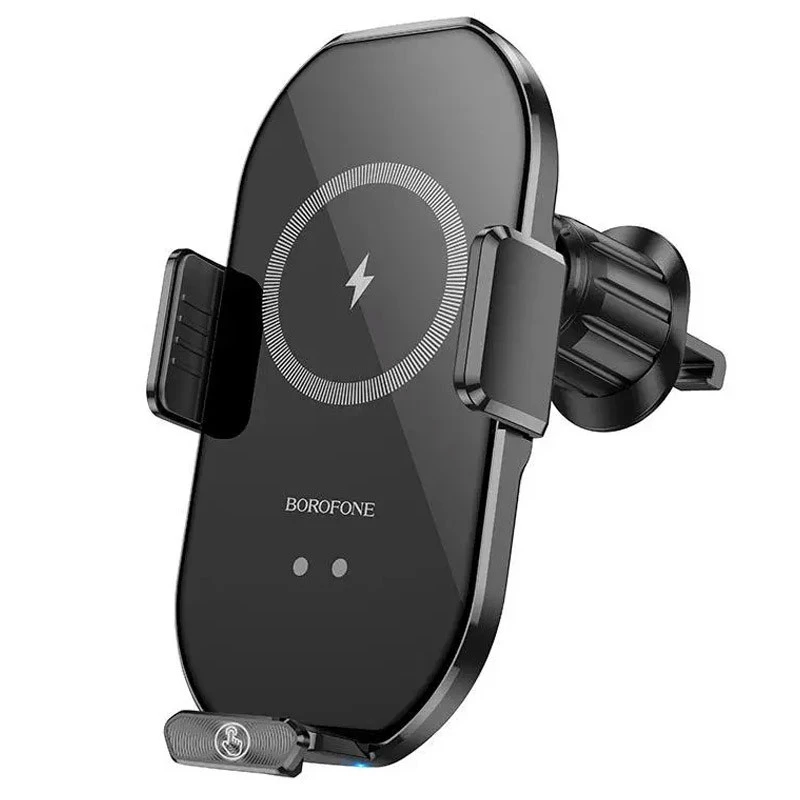 

Автодержатель с БЗУ Borofone BH205 Wireless Charging Car (Черный), Чорний