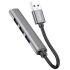 Перехідник Hoco HB26 4in1 (USB to USB3.0+USB2.0*3) – Metal gray. Фото 3 з 4