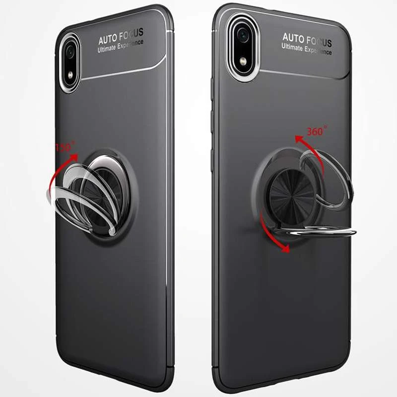 Чохол Deen ColorRing з кільцем на Xiaomi Redmi 7A – Чорний / Чорний. Фото 4 з 8
