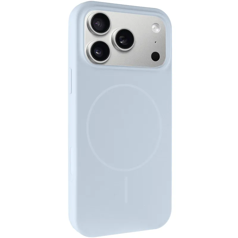 Чохол Silk Full Protective (AA) NO LOGO with Magnetic Fit для Apple iPhone 17 Pro Max (6.9") – Блакитний / Sky Blue. Фото 1 з 1