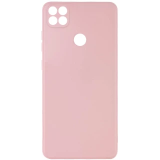 Кольоровий силіконовий чохол із захистом камери на Xiaomi Redmi 9C — Рожевий / Pink Sand