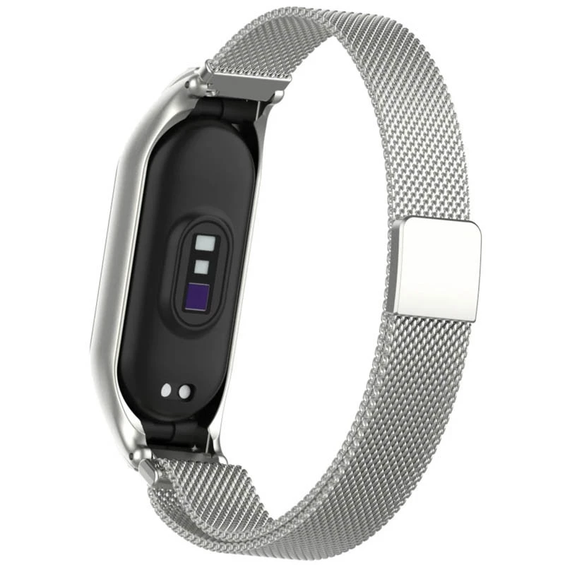 Ремінець Milanese Loop Design для Xiaomi Mi Band 6 – Срібний. Фото 3 з 7