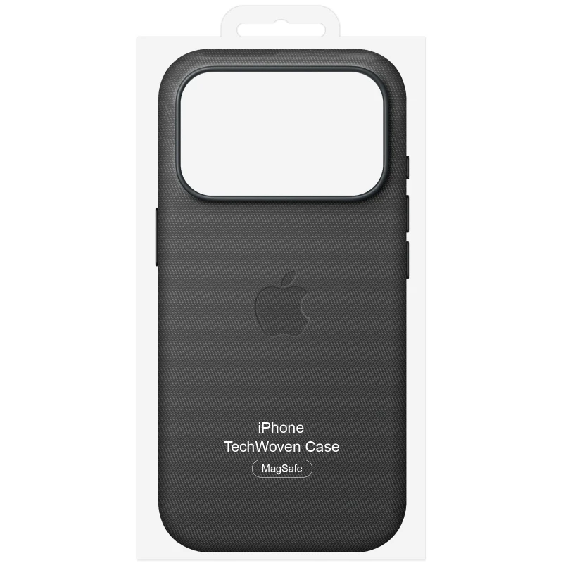 Тканинний чохол TechWoven (AAA) with MagSafe and Animation для Apple iPhone 17 Pro (6.3") – Black. Фото 8 з 8