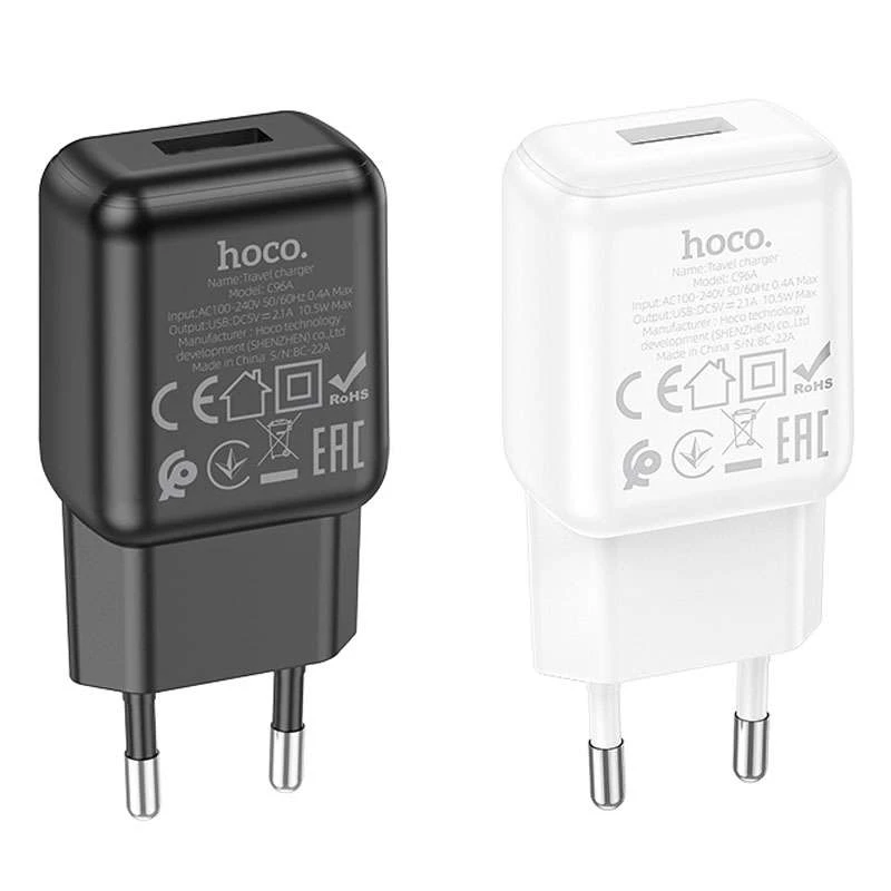 МЗП Hoco C96A (1USB/2.1A) фото 1 з 1