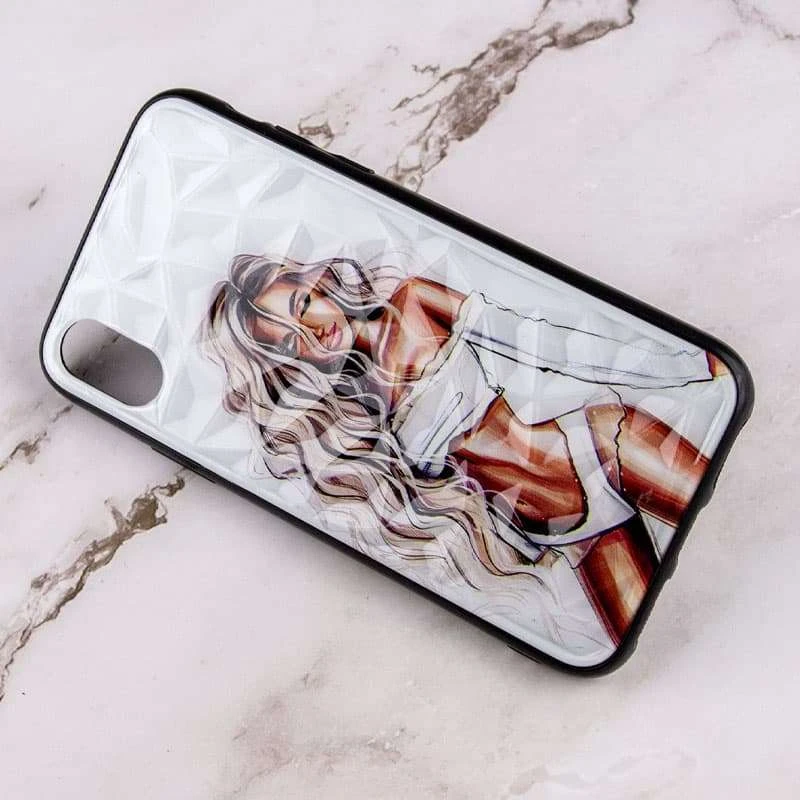 Скляний чохол Prisma Ladies на Apple iPhone XR (6.1") – White. Фото 2 з 3
