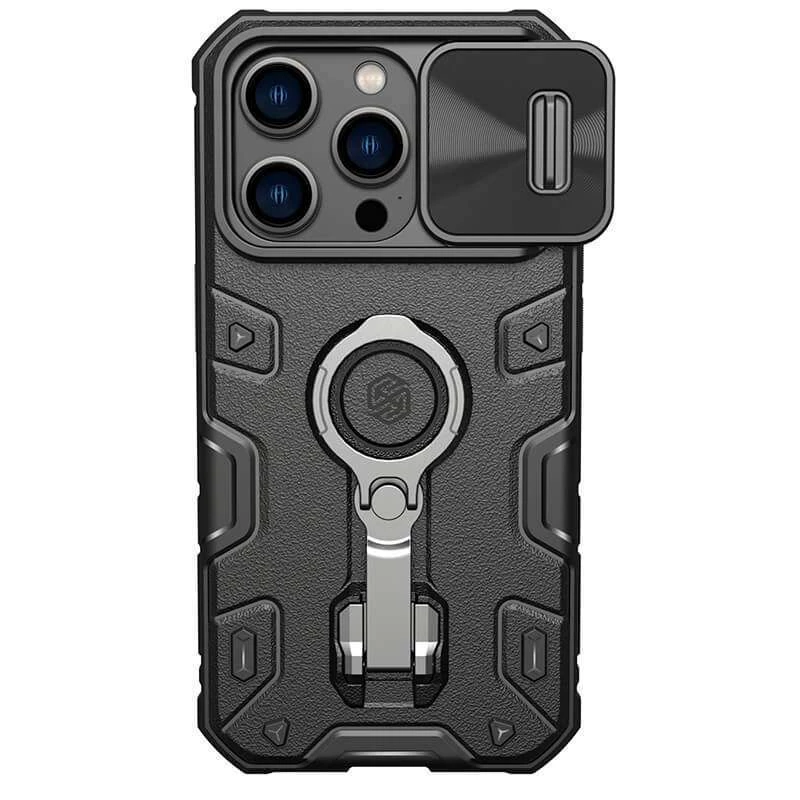 TPU+PC чехол Nillkin CamShield Armor Pro (шторка для камеры) Apple iPhone 14 Pro (6.1") – Черный. Фото 2 из 6