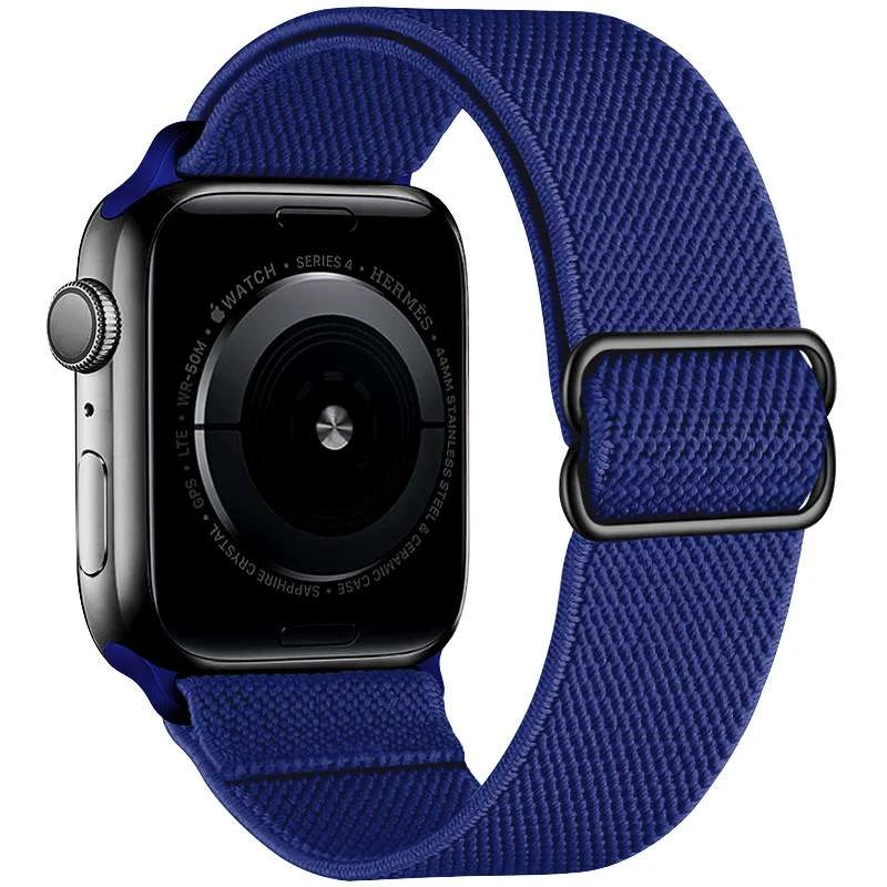 

Ремінець тканинний з затяжкой для Apple Watch 42/44mm (Deep Blue)