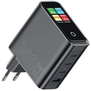 МЗП WIWU G028 Intelligent PD140W+QC3.0 GaN (1USB-A/3C) фото 1 з 3