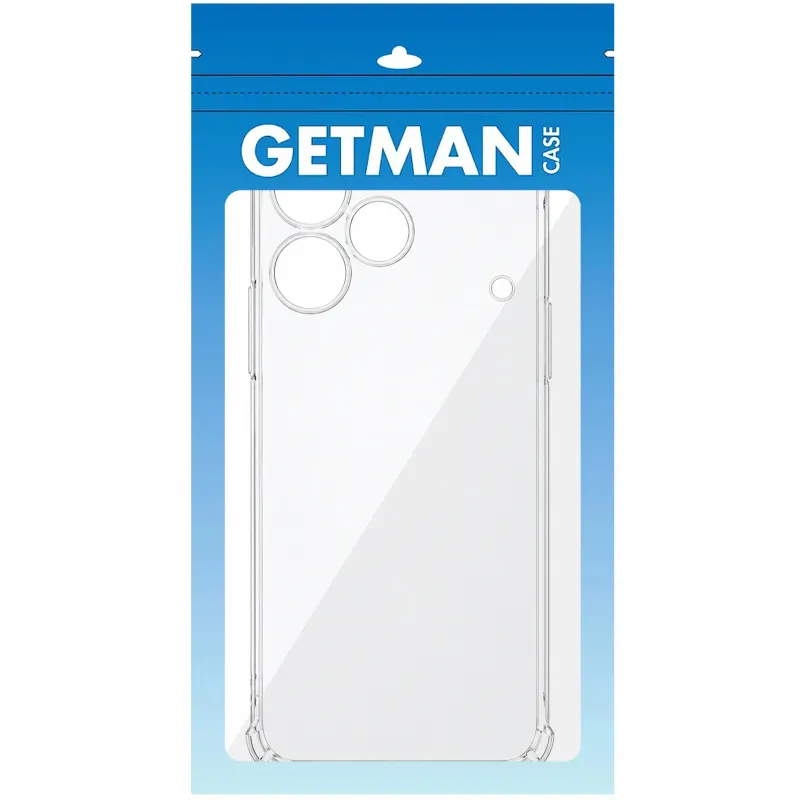Ультратонкий силіконовий чохол GETMAN з критими бортами та камерою для Realme Note 80 – Безбарвний (прозорий). Фото 2 з 2