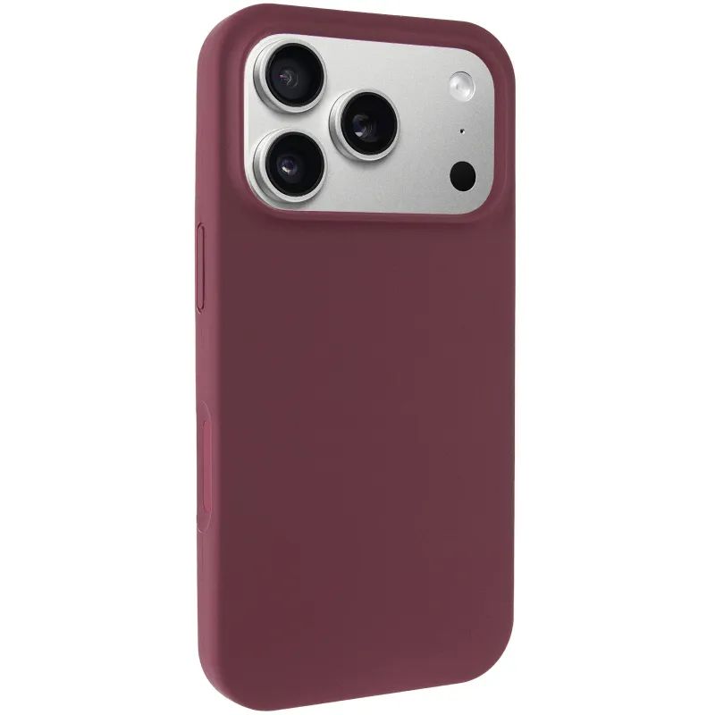 Чехол Silk Full Protective (AA) NO LOGO для Apple iPhone 17 Pro (6.3") – Бордовый / Plum. Фото 2 из 7