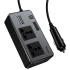 АЗУ инвертор Hoco Z66 New PD66W+QC3.0 (2USB-A/1C/2xSocket) (0.5m) – Black. Фото 4 из 6