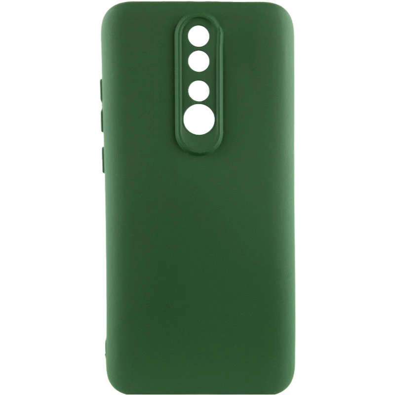 Кольоровий силіконовий чохол GETMAN із закритою камерою для Xiaomi Redmi 8 – Зелений / Dark green. Фото 1 з 1