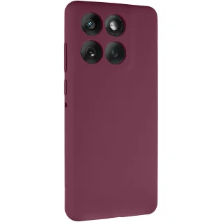 Чохол Silicone Case Lakshmi Premium із закритою камерою для Motorola Edge 60 — Бордовий / Plum
