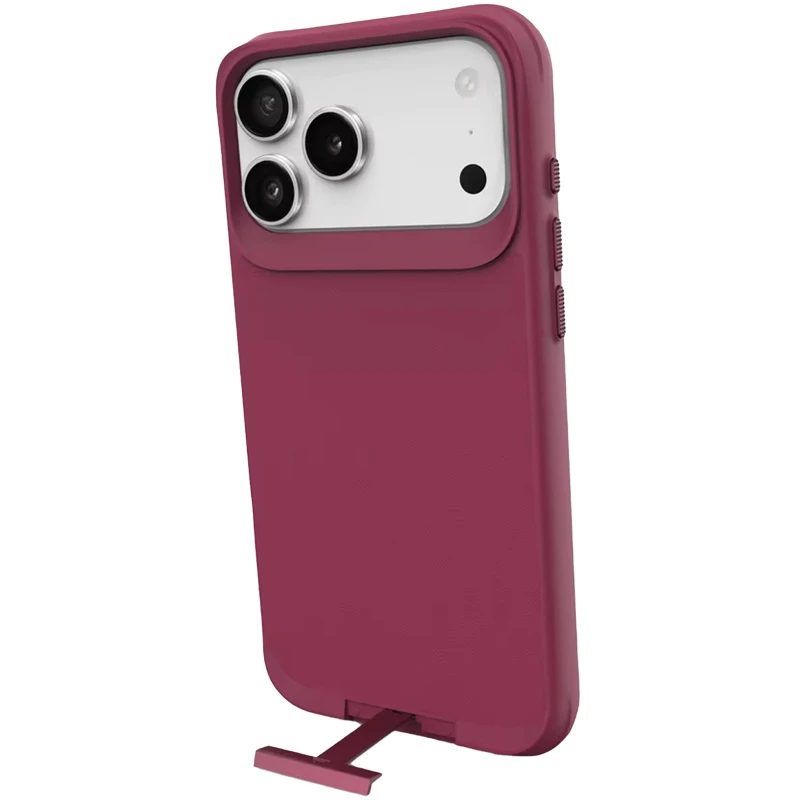 TPU+PC чохол Space Taurustar Magsafe with kickstand для Apple iPhone 17 Pro (6.3") – Wine Red. Фото 4 з 4