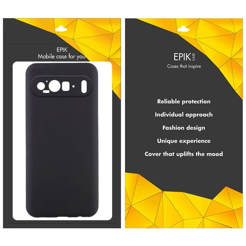 Чёрный силиконовый чехол Epik с защитой камеры для Google Pixel 9 Pro – Черный. Фото 2 из 2